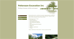 Desktop Screenshot of petterssonexcavation.com