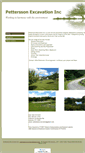 Mobile Screenshot of petterssonexcavation.com